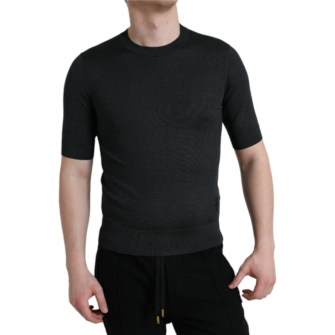 Crew Neck Gebreid T-shirt Tsh84602