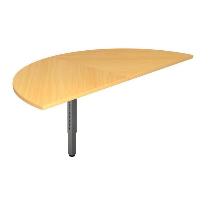 RA160 G - Connectie en montageplaten I Aanschuiftafel 160x80 Beuken