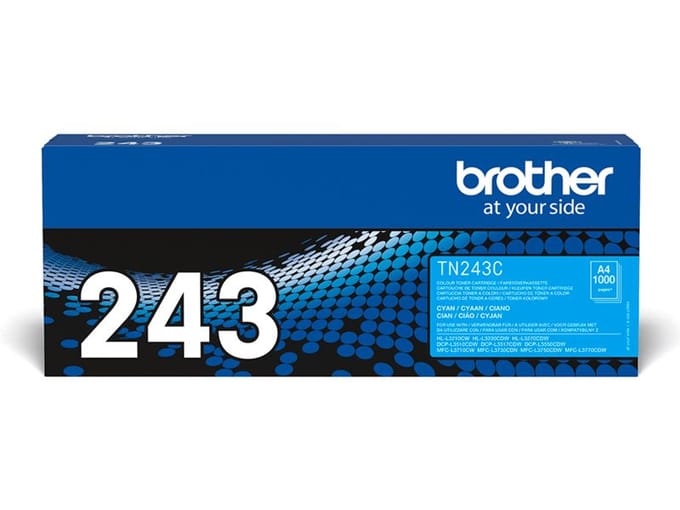 Toner Brother TN-243C, printcapaciteit ca. 1000 pagina's, cyaan