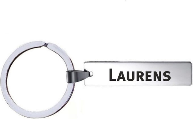Sleutelhanger Met Naam - Laurens - RVS