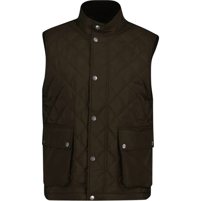 Gant Bruin gewatteerd vest