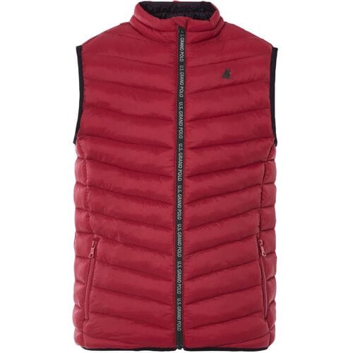 LIVERGY Gewatteerde heren bodywarmer (Rood, M)