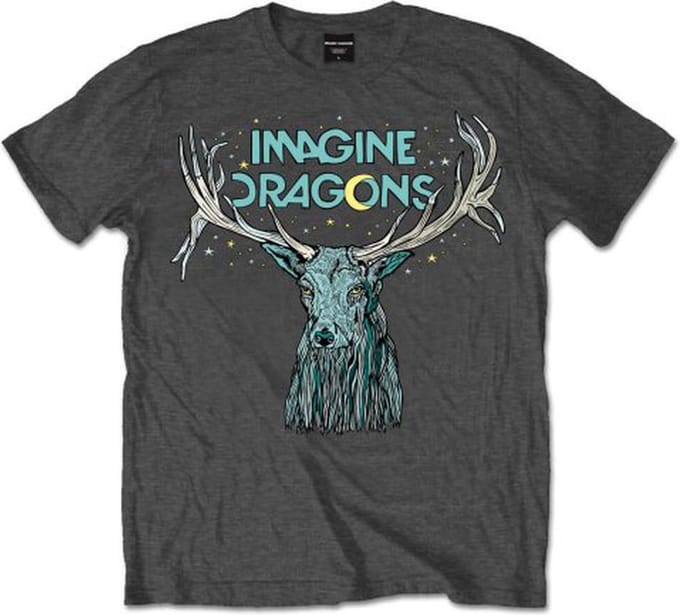 Imagine Dragons - Elk In Stars Heren T-shirt - L - Grijs