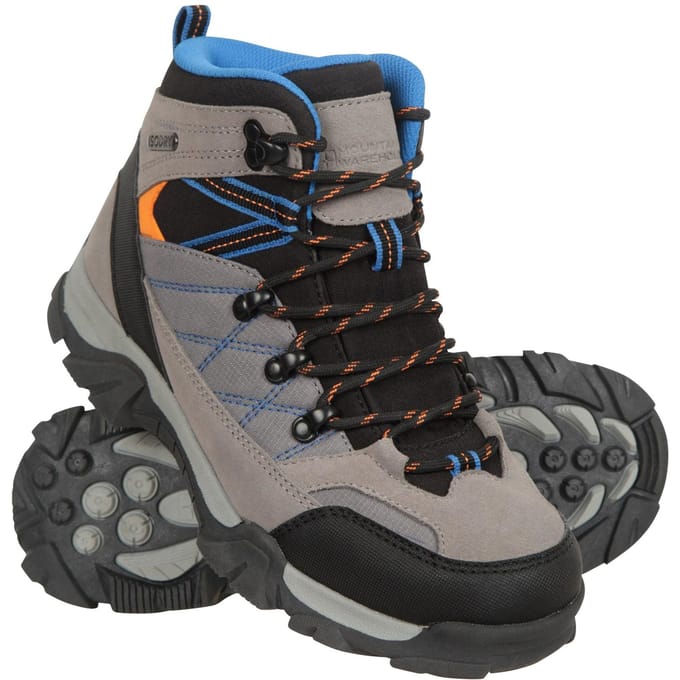 Mountain Warehouse Kinder/kleuterpad suède wandelschoenen (Grijs)