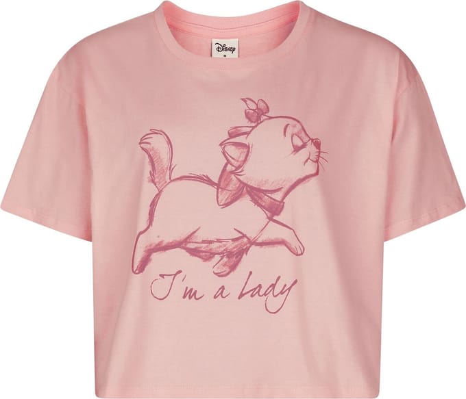 Aristocats - Disney T-shirt - Marie - I'm A Lady - S tot XXL - voor Vrouwen - roze