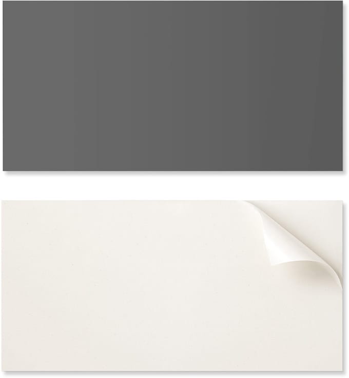 Zelfklevend vinyl wandpaneel 100x50 cm grijsbruine kleur