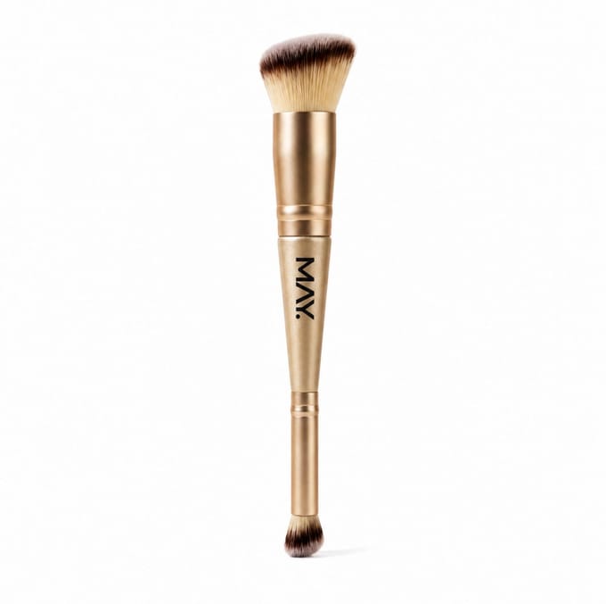May Cosmetics - Brush - 2-in-1 Make-Up & Contourborstel