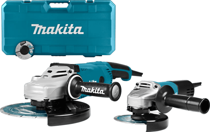 Makita DK0054X1 Combiset Haakse slijpers 125/230mm 230V