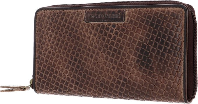 bruno banani Portemonnee Wichita Zip Around Wallet Brown Bruine
