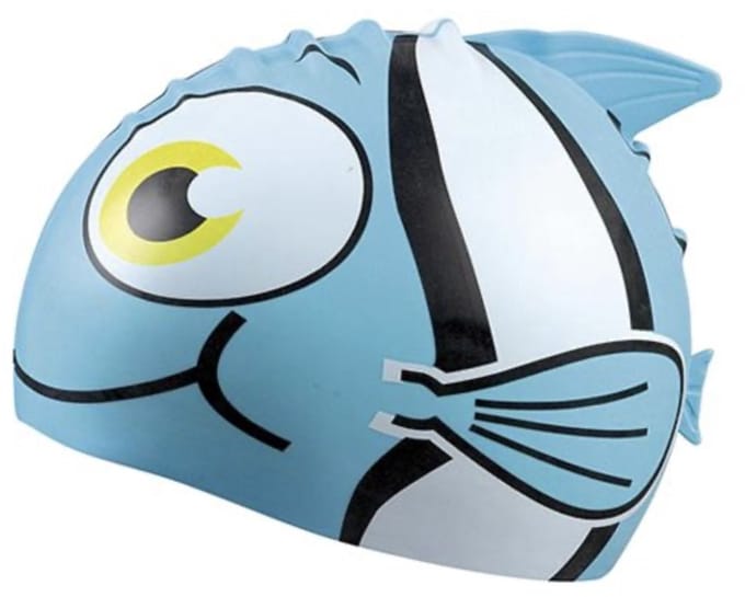 Beco kinder badmuts Siliconen - Dierenmotief blauw
