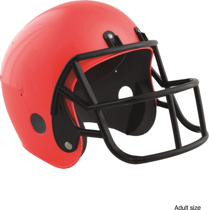 Grijze rugby helm voor volwassenen