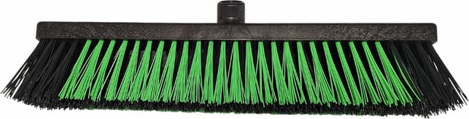 Straatbezem 450x65 mm 81% gerecycled groen/zwart