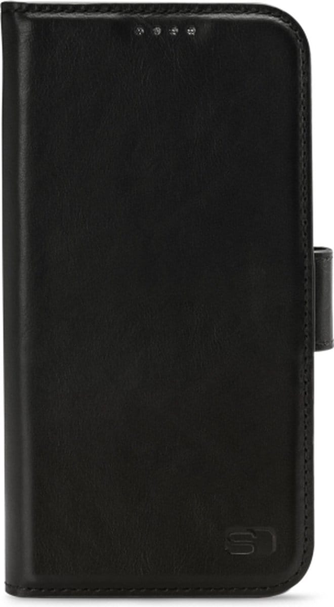 Senza Pure Leather Wallet - Geschikt voor Apple iPhone 14 Pro - Deep Black