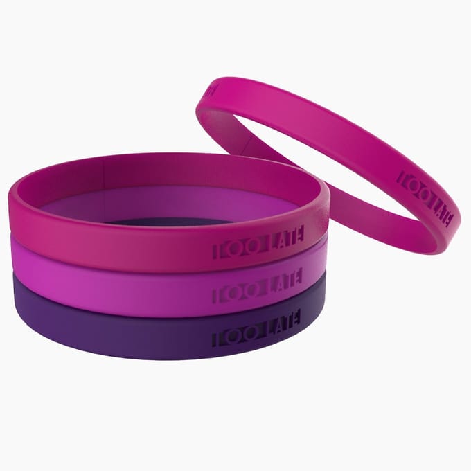 TOO LATE Armbandjes Paars Polsmaat M