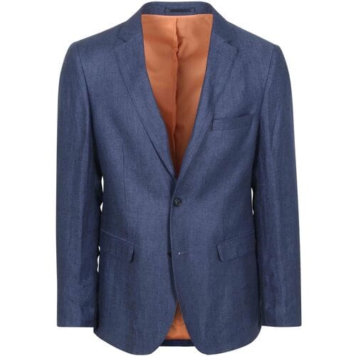 Suitable Blazer Linnen Panama Donkerblauw (navy) - Maat 46 - Heren blazer