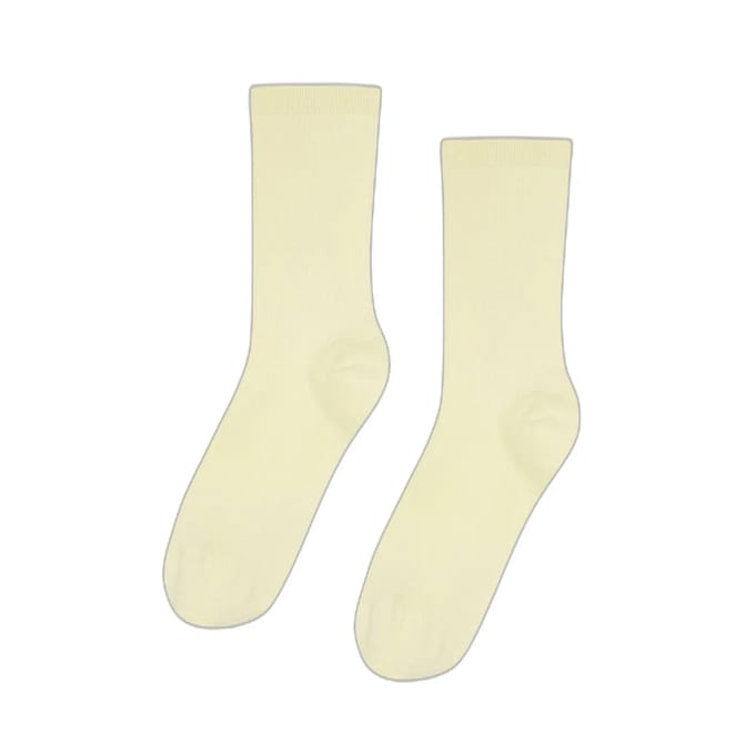 Damessokken Colorful Standard Classic Organic Soft Yellow