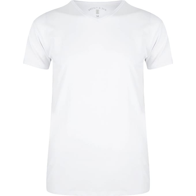 Presly & Sun Heren - T-Shirt - XL - Wit - Steve