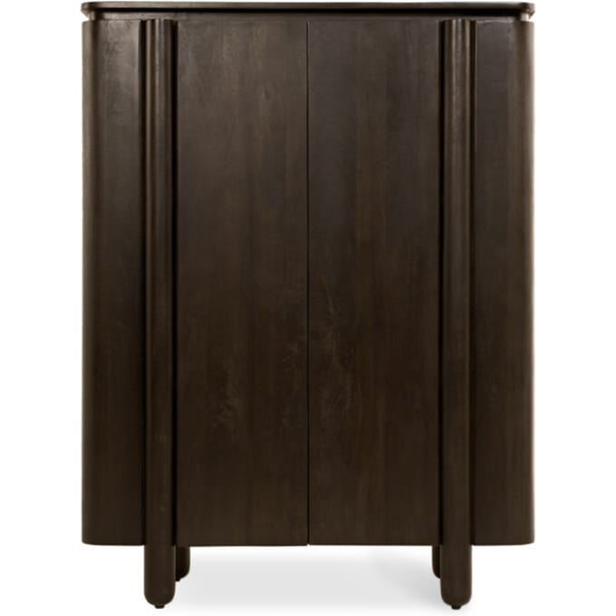 Wandkast Rondo Donkerbruin 150cm - Giga Meubel