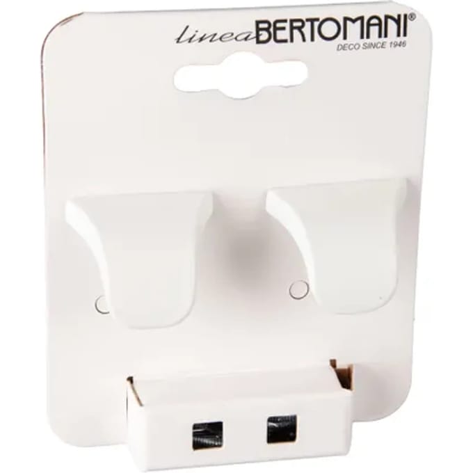 Bertomani Meubelknop - Zamak - Mat Wit - 16mm - Set Van 2