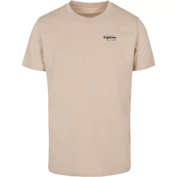 Mister Tee - Espresso M Club Heren T-shirt - S - Beige