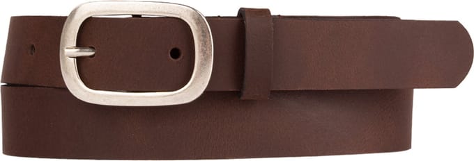 Petrol Industries Riem Dames - Broekriem - Verstelbaar - Leer - Bruin - 85 cm