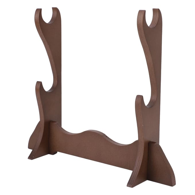 Support de bureau pour flûte Porte-présentoir Panneau stratifié 2 couches Rack de rangement pour flûte de bambou brown
