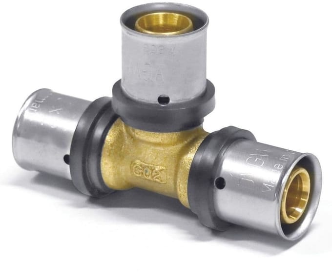 Persfitting T-stuk 32 x 3