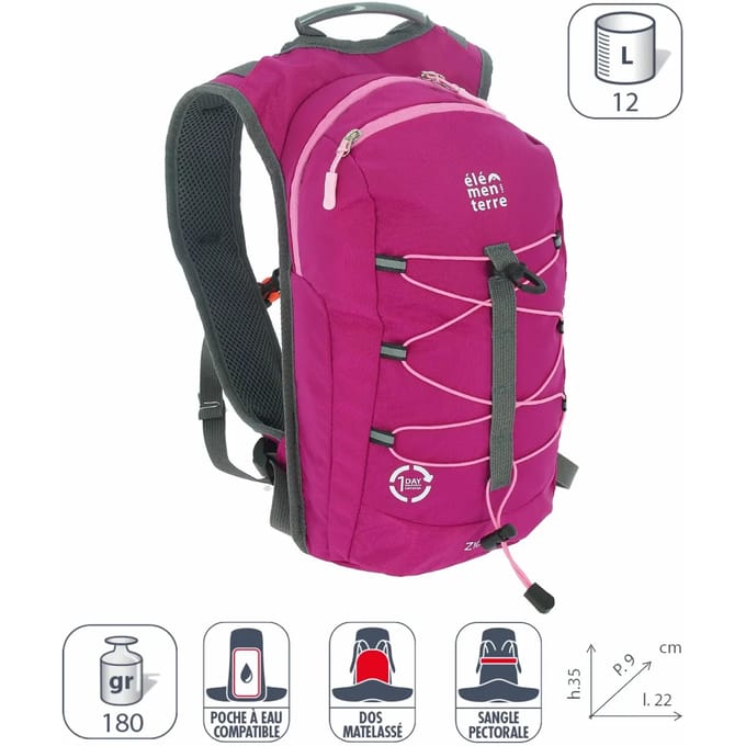 elementerre zion 12 l rugzak