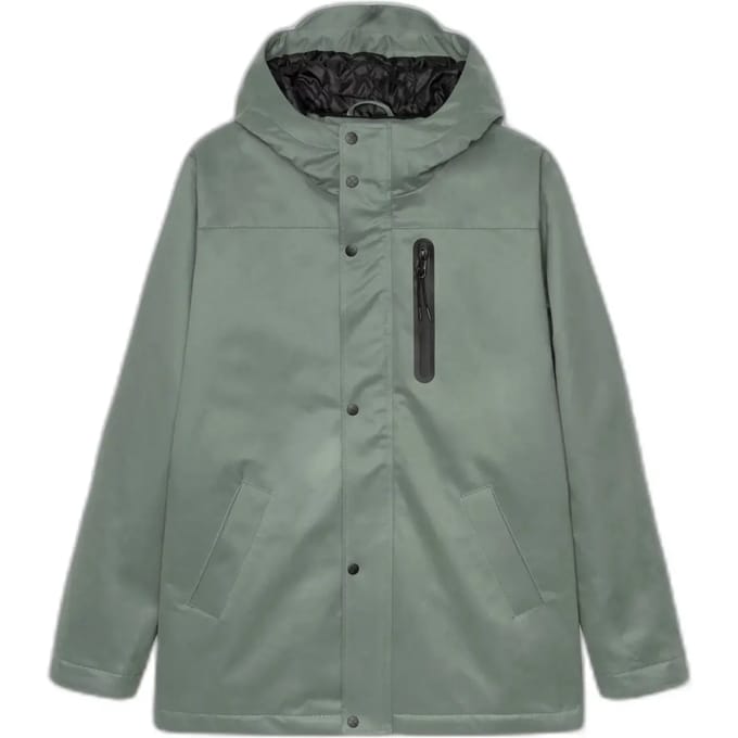 Parka met paspelzakken en bies Revolution
