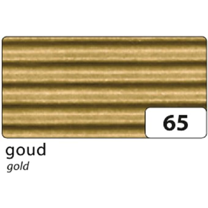 Wellpappe Folia E-Welle 50x70cm 250gr Nr. 65 Gold