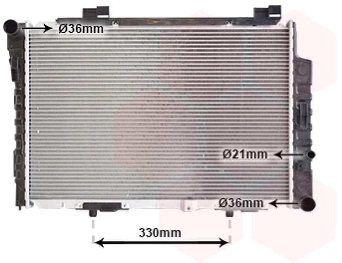 Van Wezel - RADIATOR VOOR MERCEDES BENZ C-CLASS W202 1993-2000 2025002103