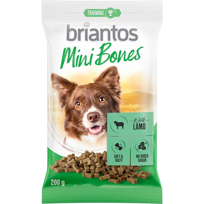 200g Briantos Mini Bones Met Lam Hondensnacks