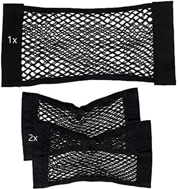 Set van 3 elastische opbergnetten voor auto