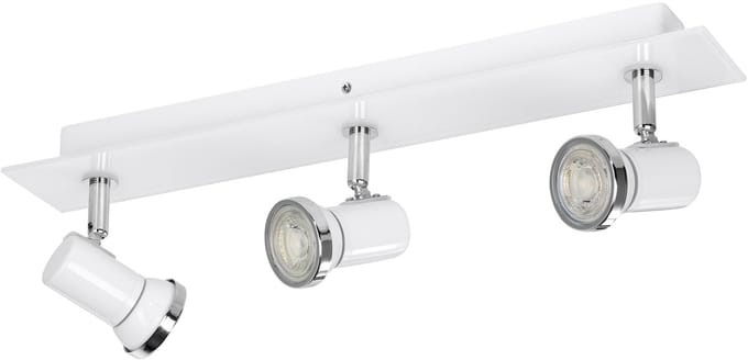EGLO Batholino Tamara 1 - Spot - 3 Lichts - Wit, Chroom