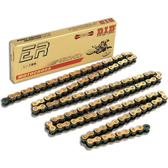 Motorfiets rolketting D.I.D 420Nz3(G&B) X 122 Mail. Rj