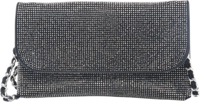 Flora & Co - clutch - avondtasje bling bling - handtas feestdagen - grijs
