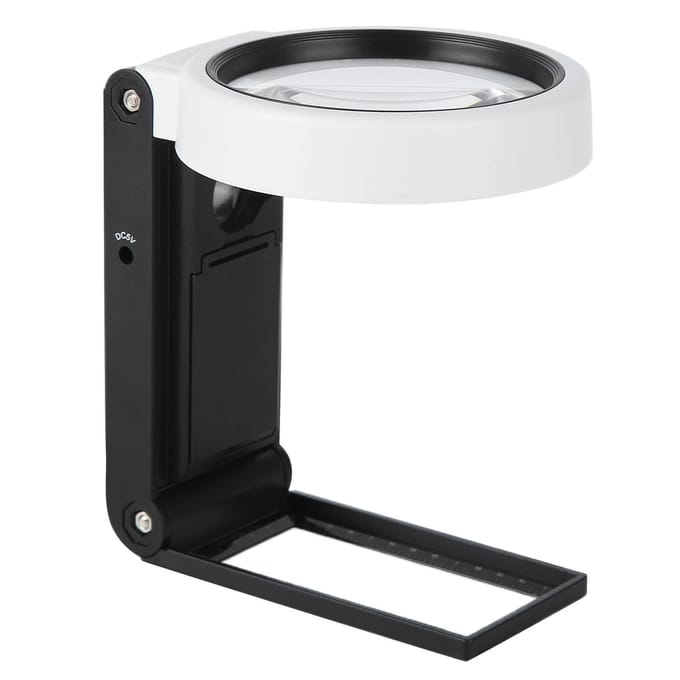 LED Vergrootglas ABS Handheld Vergrootglas Opvouwbare HD Lens voor Observatie en Elektronisch