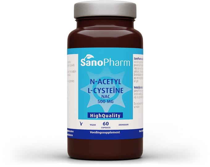 SanoPharm N-Acetyl L-Cysteine NAC high quality 60 Capsules