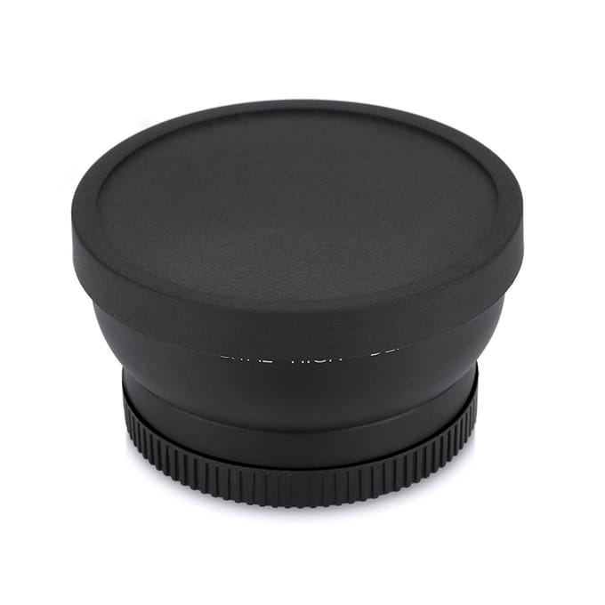 Objectif macro universel à conversion grand angle 52 mm 0,45X pour reflex numériques et appareils photo numériques gray