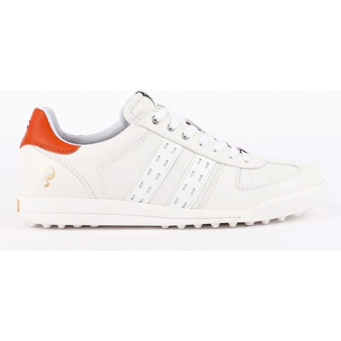 Q1905 Golfschoen fairway wit/oranje