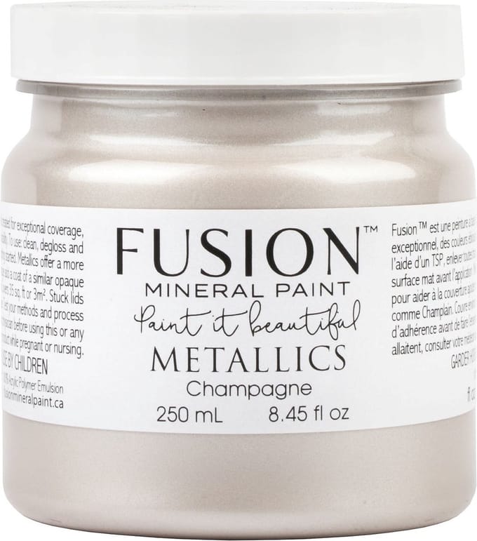 Fusion Metallic paint - Meubelverf - Acrylverf - Champagne - 250 ml