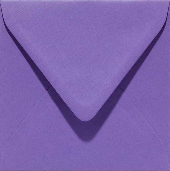 Papicolor Envelop vierk. 14cm paars 105gr-CV 6 st 303946 - 140x140 mm