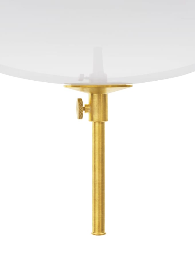 Fritz Hansen Clam Hanglamp Wit/ Messing Ø44