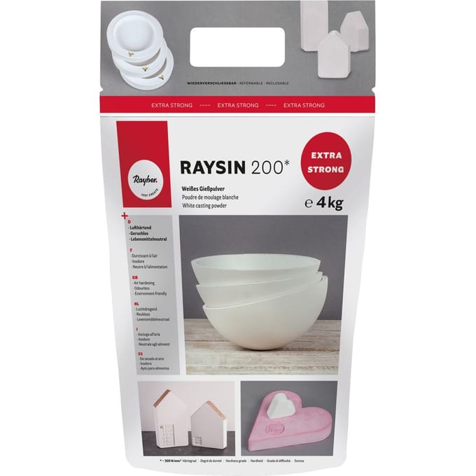 Gietpoeder "Raysin 200", wit - 4 kg