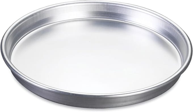 Diepe Bakvorm - Pizzaplaat - Oven Gebruik - Verstevigde Rand - 38 x 38 cm - Zilver
