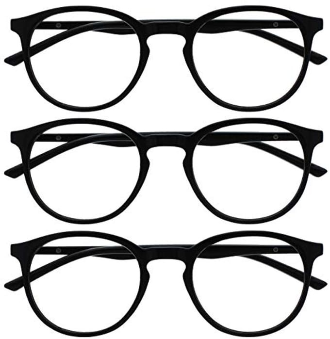 3-Paar Blauw Licht Blocking Brillen voor Computer en Gaming - Zwart - Unisex