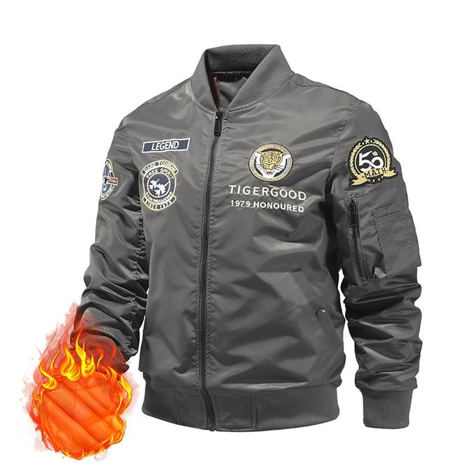 Jas Lente/Herfst Bomberjack Baseball Uniform Grote Maat XXXXL black