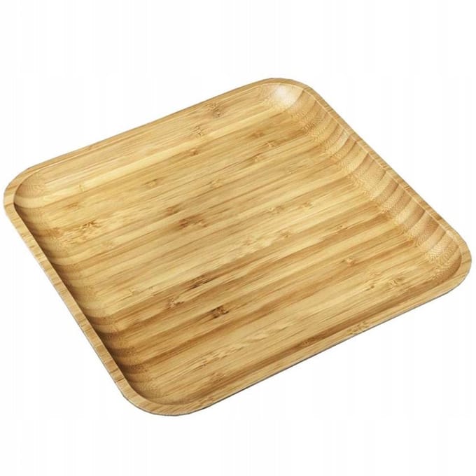 Wilmax Bamboe Serveerplank Vierkant - 30.5 x 30.5 cm - Hout