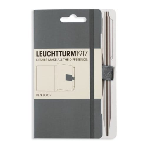 Pen loop zelfklevende pennenlus xl, kleur antraciet