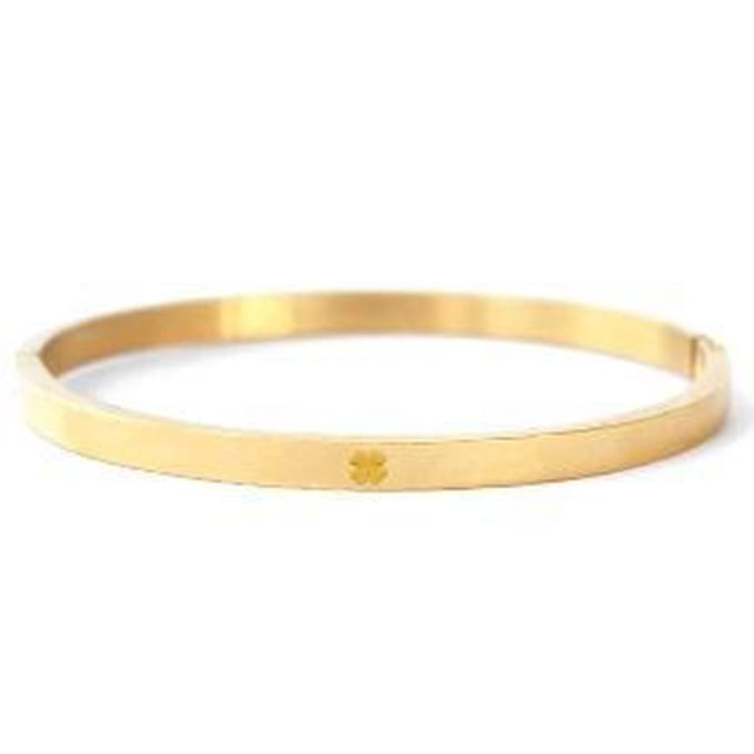 Bangle Klaver Goud (RVS)